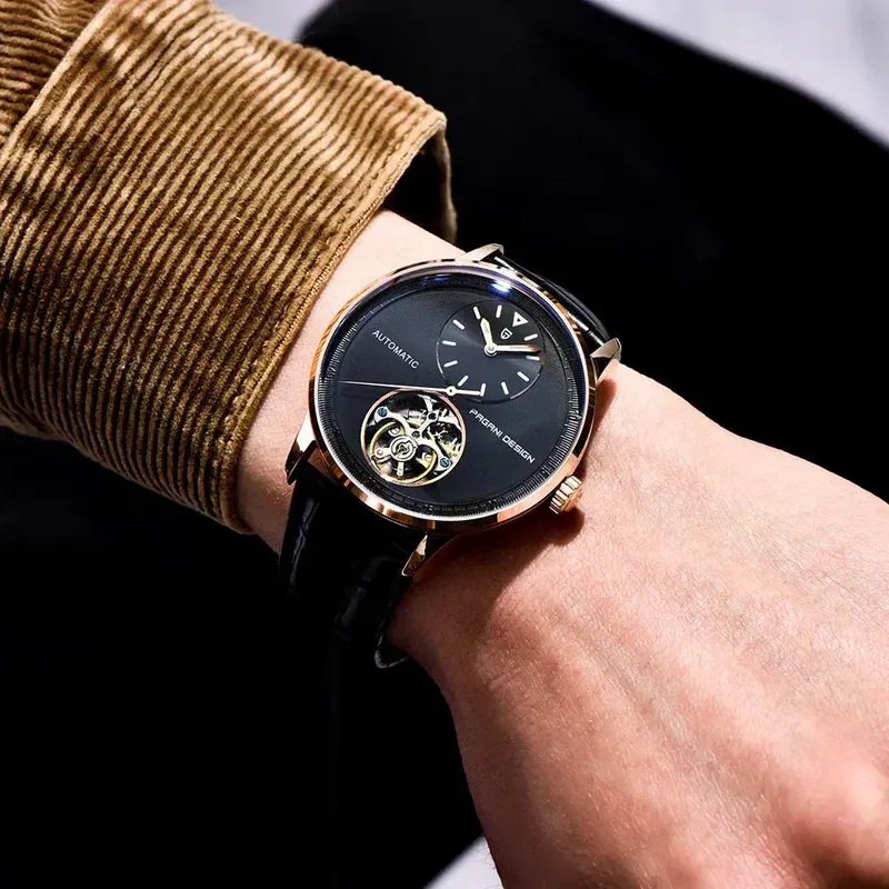 Pagani Design Blue Dial Tourbillon Men's Watch- PD-1796